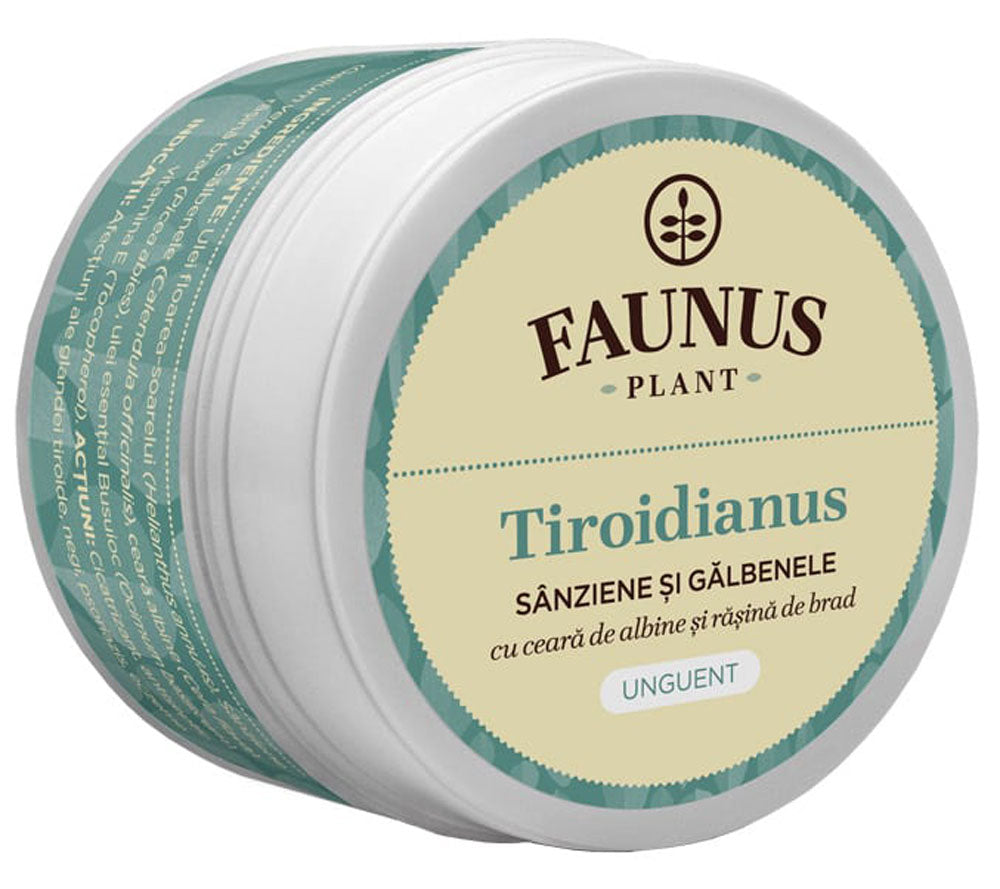 Ointment Tiroidianus (yellow bedstraw & marigold), Healthy thyroid - Faunus Plant - 50 ml