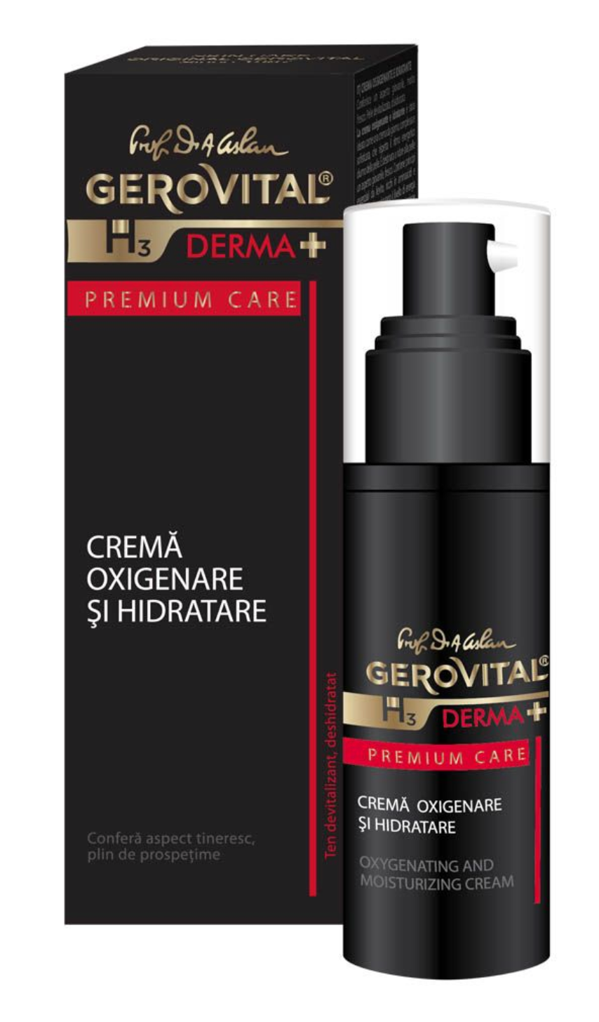 Oxygenating and moisturizing cream - Gerovital H3 Derma+ Premium Care - 30 ml