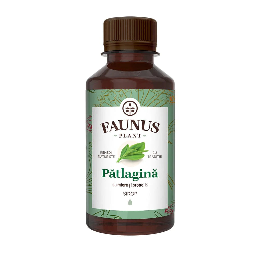 Plantain Syrup with Honey & Propolis, Faunus Plant, 200ml