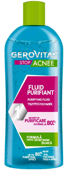 Purifying fluid for daily use, cleansing for acne skin - Gerovital Stop Acnee - 150 ml