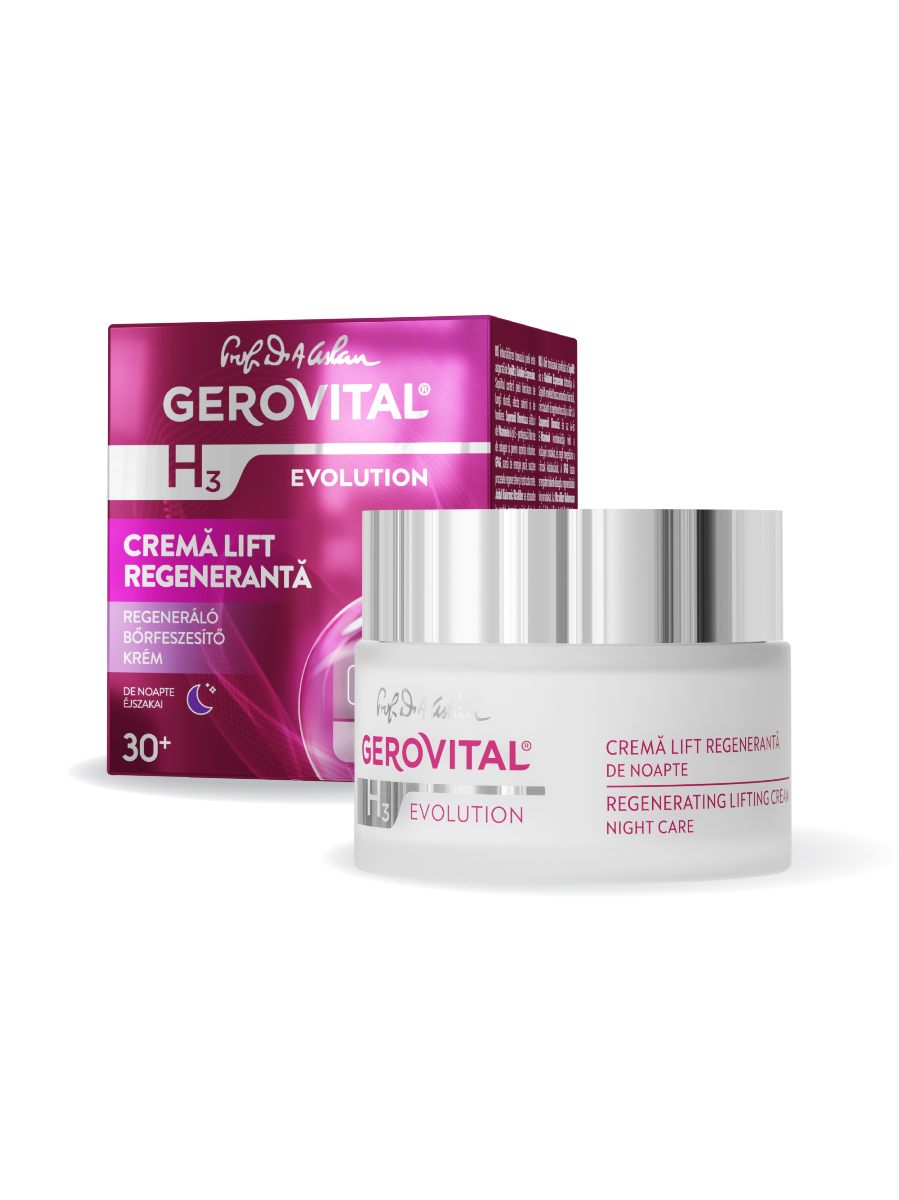 Cremă regeneratoare lifting 30+ Îngrijire de noapte - Gerovital H3 Evolution - 50 ml