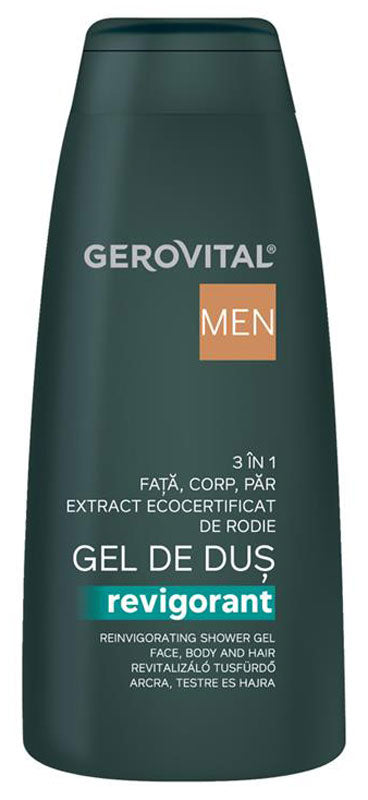 Reinvigorating shower gel 3 in 1 - Gerovital Men - 400 ml