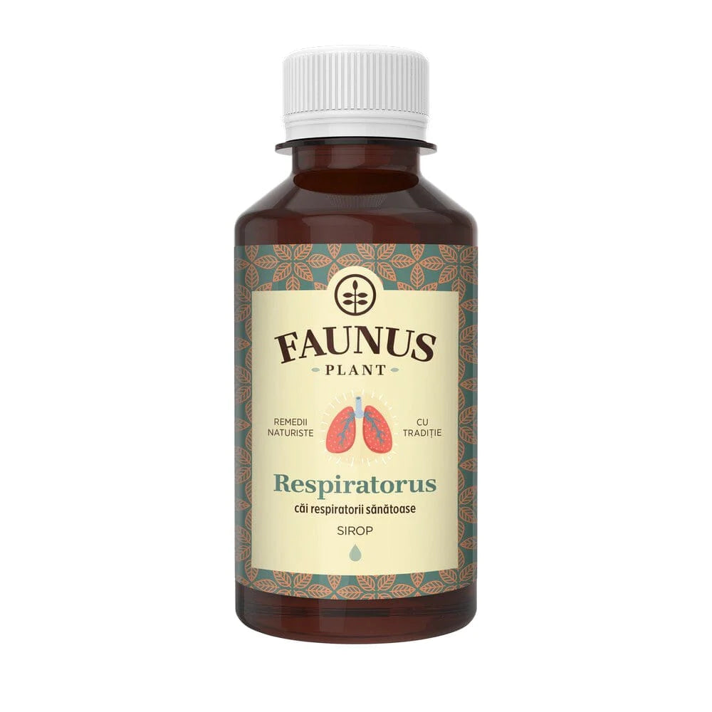 Respiratorus Syrup, expectorant, antitussive, antispastic, anti-inflammatory, antiseptic - Faunus Plant - 200ml