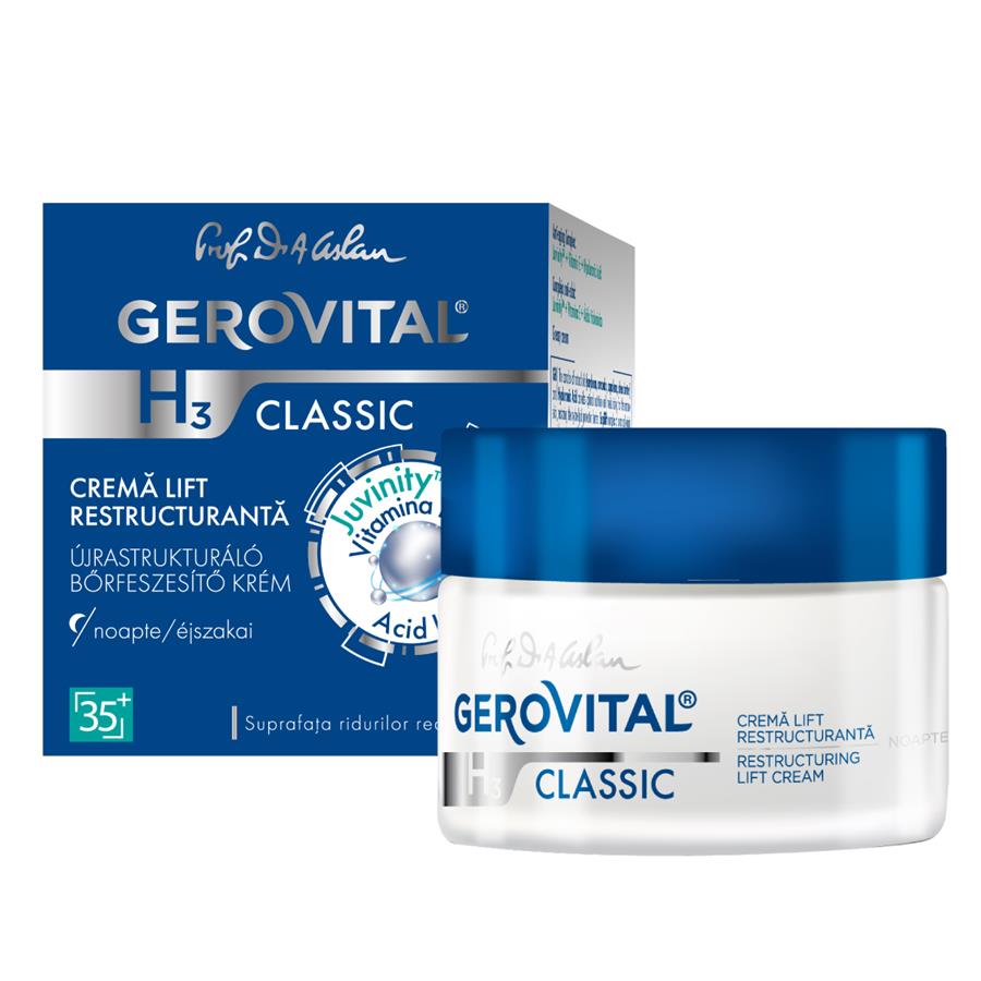 Restructuring lift cream - Night care - Gerovital H3 Classic - 50 ml