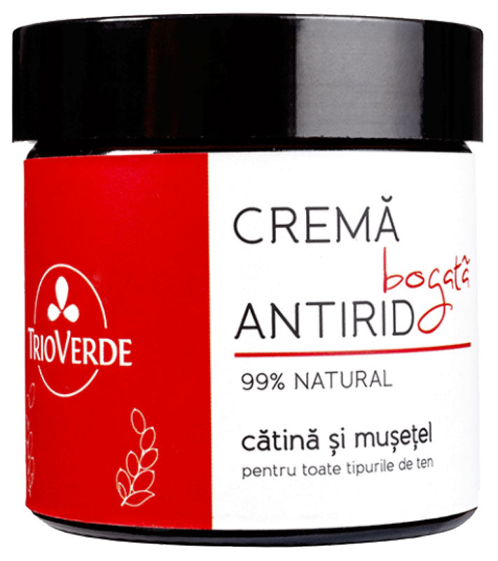 Rich Anti-Wrinkle Cream with Sea-Buckthorn & Chamomile - Trio Verde - 60ml