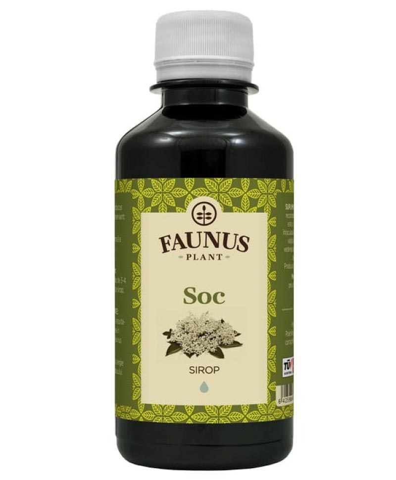 Sambucus Elderberry Syrup, 100% natural product - Faunus Plant - 200 ml