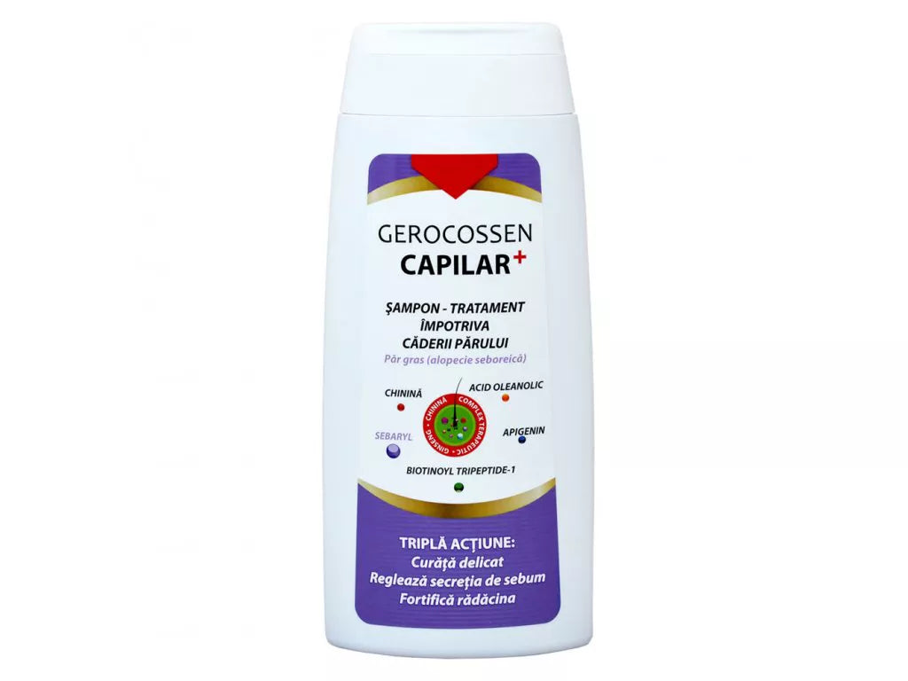 Shampoo for Oily Hair Against Hair Loss., Capilar+, Gerocossen, 275 ml