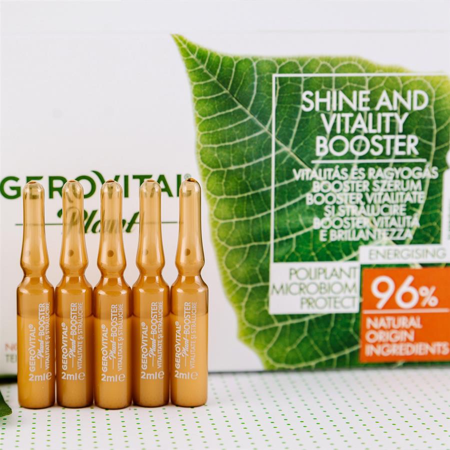 Shine and Vitality Booster Microbiom Protect - Gerovital Plant - 10 ampoules x 2 ml