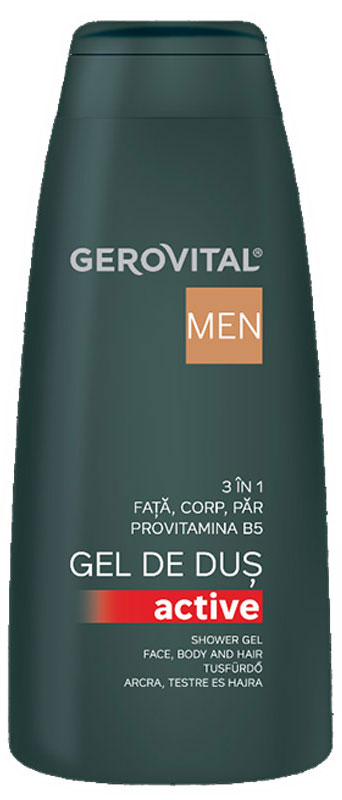 Shower gel 3 in 1 Active Gerovital Men - Gerovital Men - 400 ml