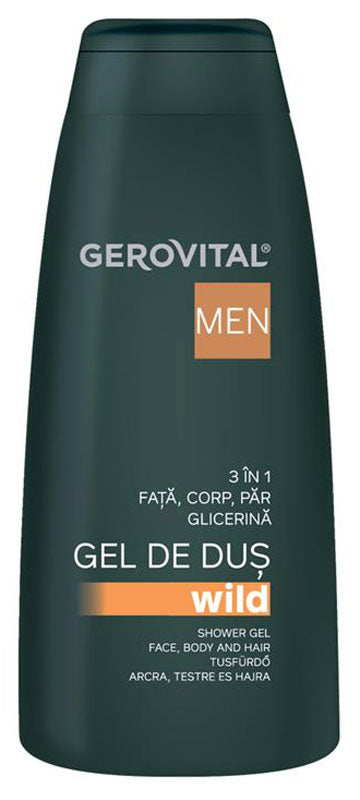 Shower gel 3 in 1 Wild - Gerovital Men - 400 ml