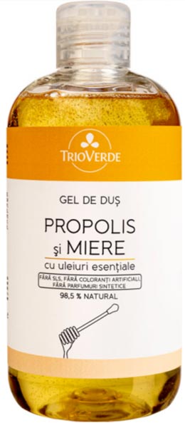 Shower gel with Propolis and Honey - Trio Verde - 300 ml