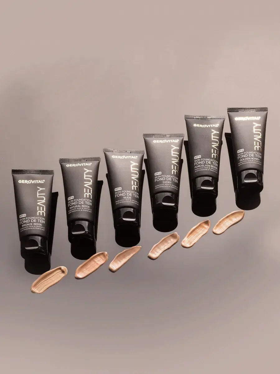 Skin Foundation with Hyaluronic Acid & Vitamin E, SPF10 - Gerovital Beauty - 30 ml