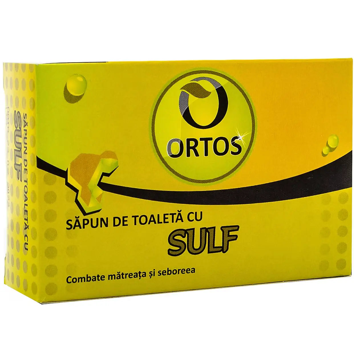 Sapun cu sulf pentru scalp si piele, matreata si seboree – Ortos, 100 g