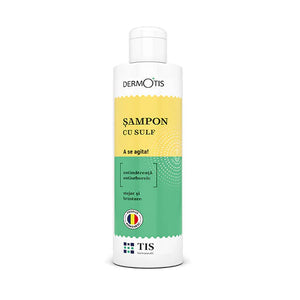 TIS Farmaceutic Dermotis Medicated Sulfur Shampoo for Seborrhea, Oily Scalp, and Dandruff Relief - 100ml