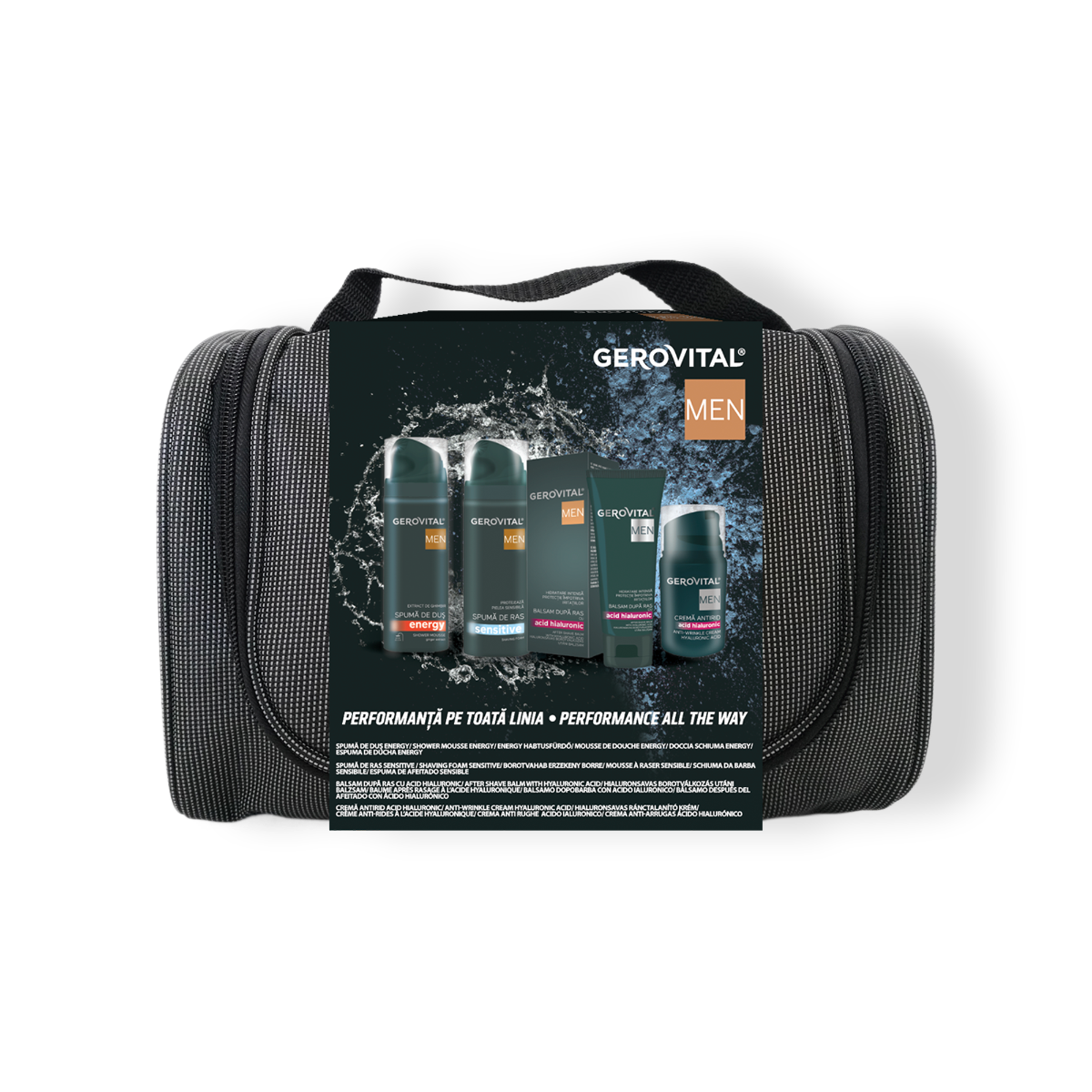 The Perfect Men’s Grooming Gift: Gerovital Men Gift Set, 30 ml / 200 ml / 100 ml / 200 ml