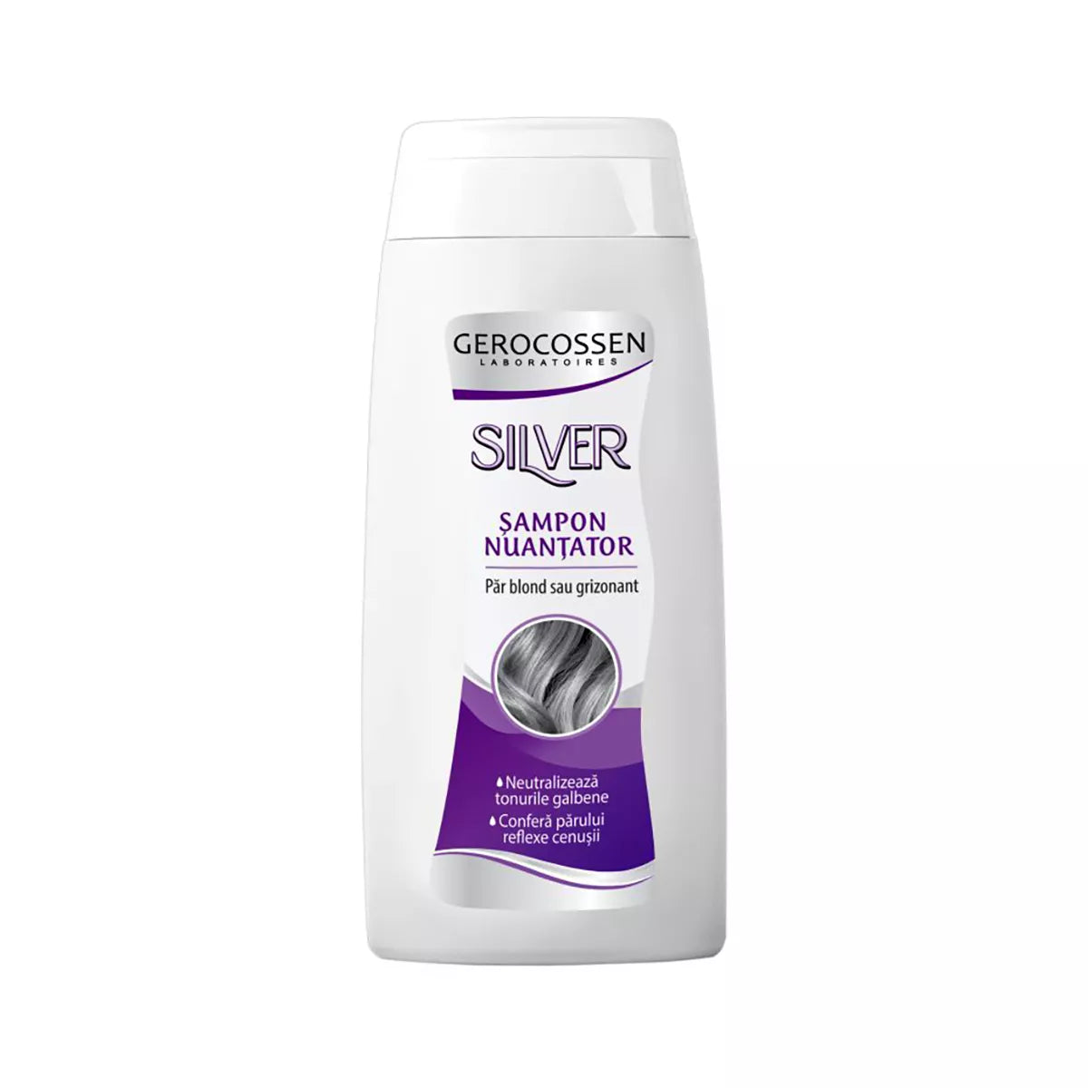 Șampon colorant pentru păr blond sau grizonat, Silver Reflex Gerocossen, 250 ml