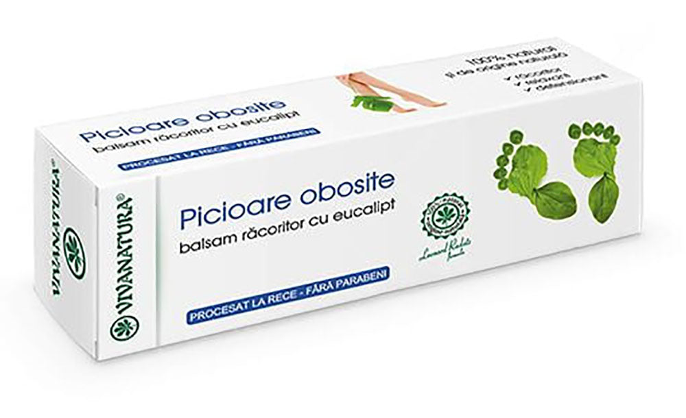 Tired legs - refreshing balm with eucalyptus, 100% natural, paraben free - Vivanatura - 75 ml