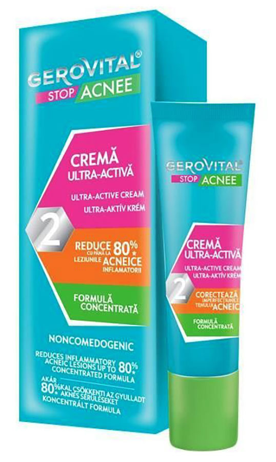 Ultra-Active Cream - Gerovital Stop Acne - 15 ml