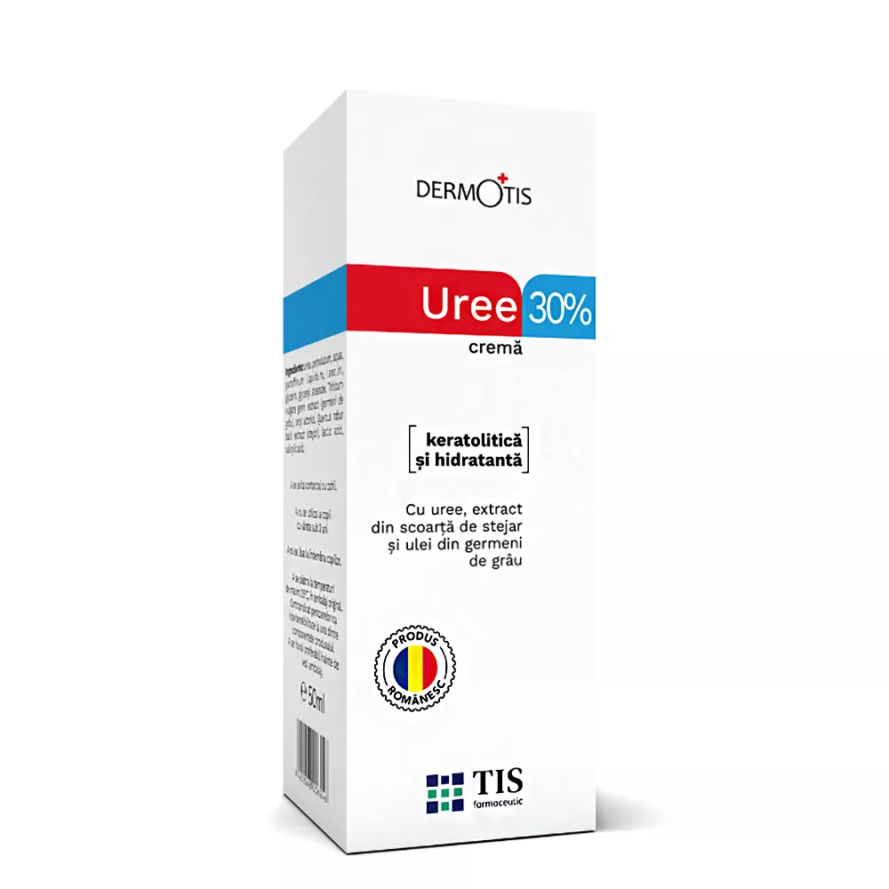 Urea 30% Cream for Dry, Cracked, and Irritated Skin, DermoTis, 50 ml