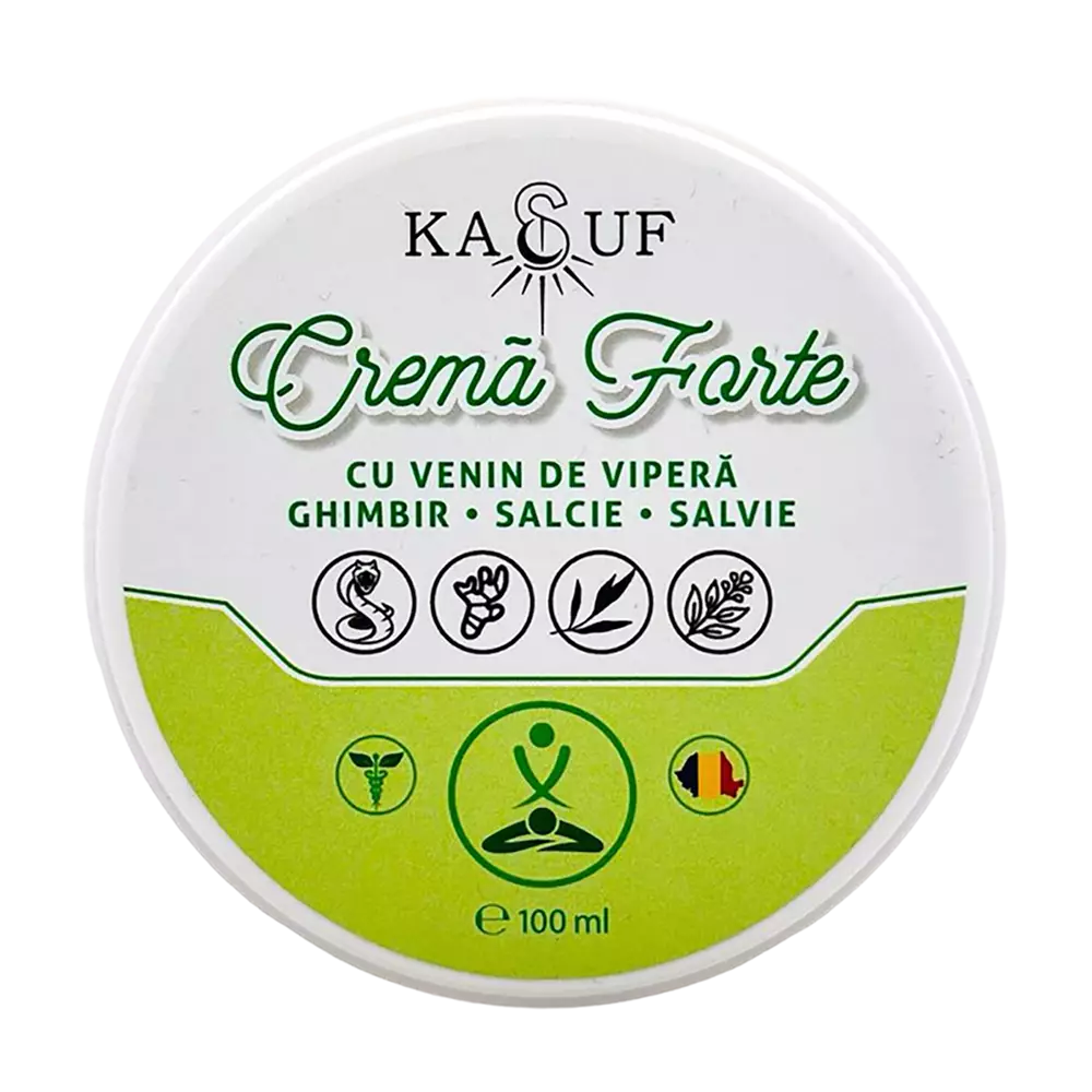 Viper Venom, Ginger, Willow and Sage Forte Cream, Kasuf, 100 ml