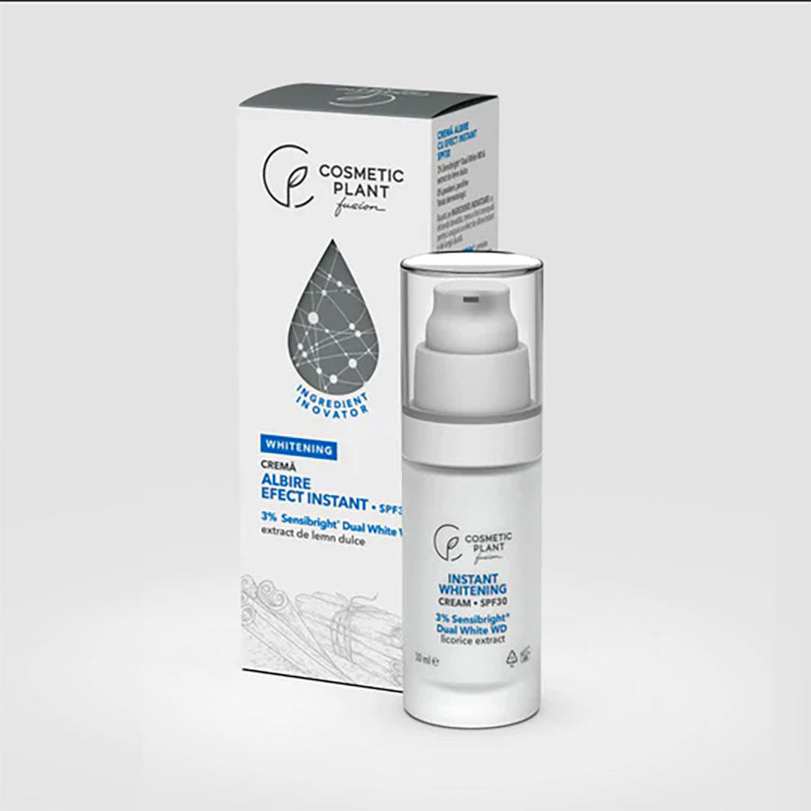 Whitening cream with instant effect, SPF30 with 3% Sensibright® Dual White WD & licorice extract - Cosmetic Plant - 30 ml [Discontinued]