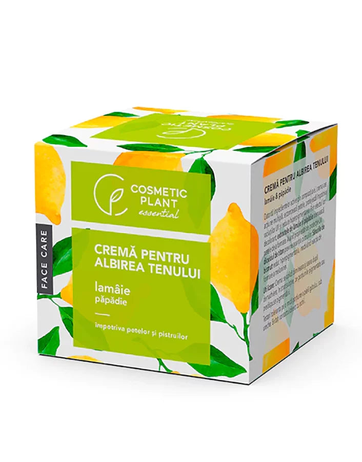 Skin whitening cream with lemon and dandelion extract, Cosmetic Plant, 50 ml