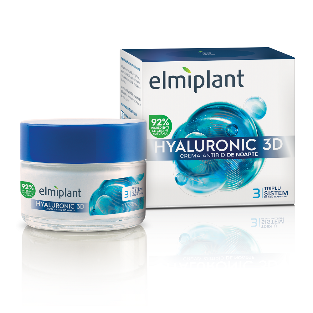 Elmiplant Hyaluronic Overnight Smoothing Cream, 50 ml