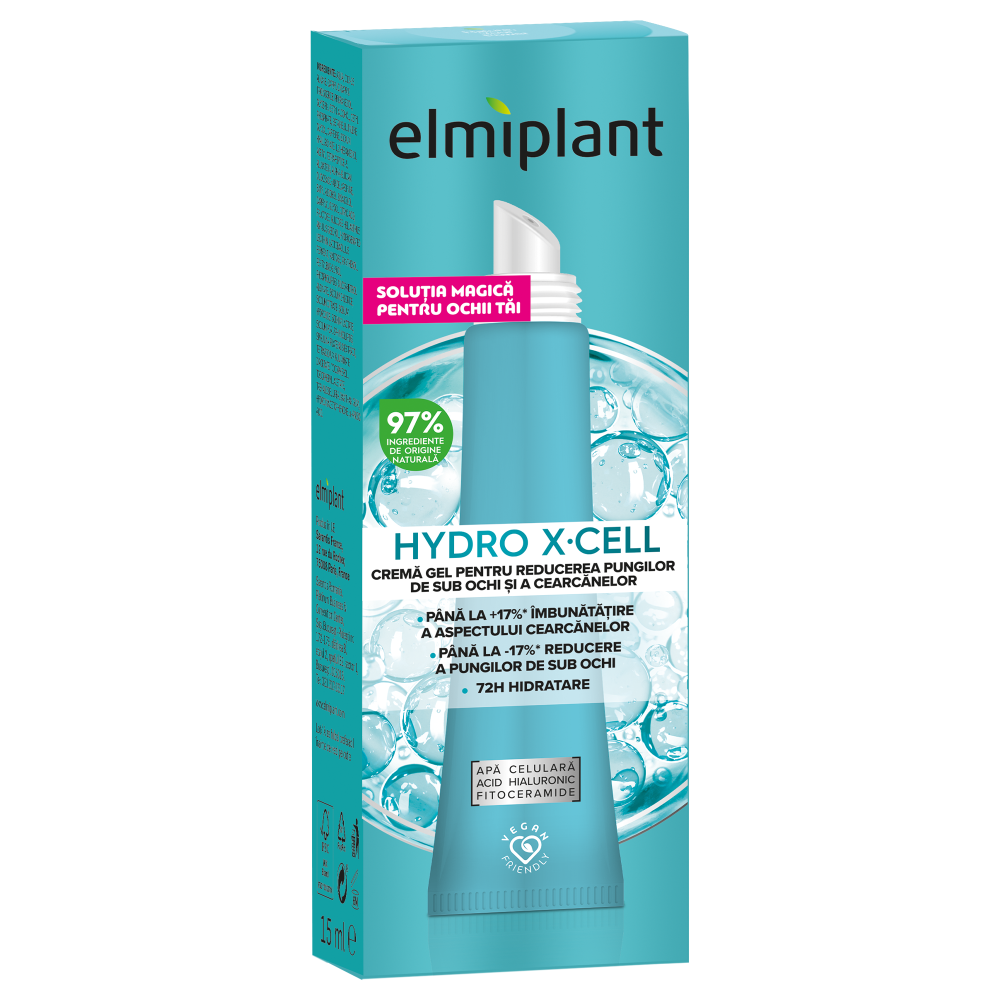 Elmiplant Refreshing Eye Gel Cream for Dark Circles, 15 ml
