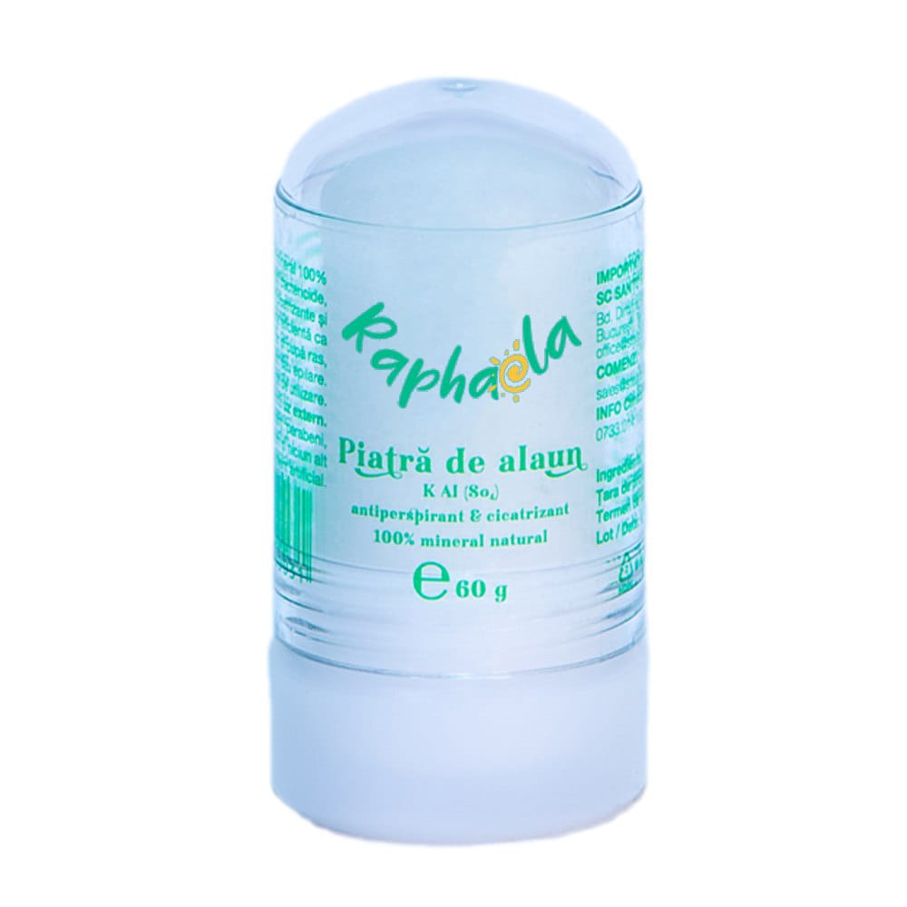 Santo Raphael Alum Crystal Deodorant Stick, 120 g