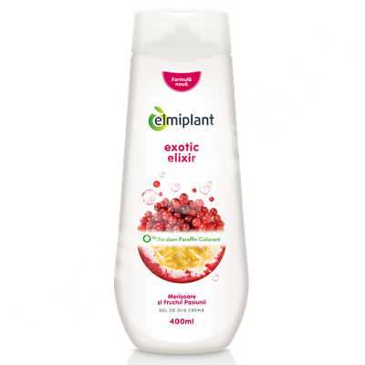 Elmiplant Cranberry & Passion Fruit Cream Shower Gel, 400 ml
