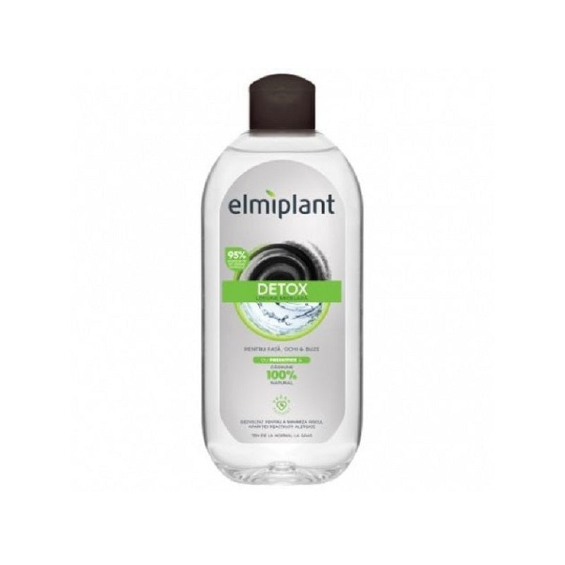 Elmiplant Activated Charcoal Micellar Cleansing Water, 400 ml