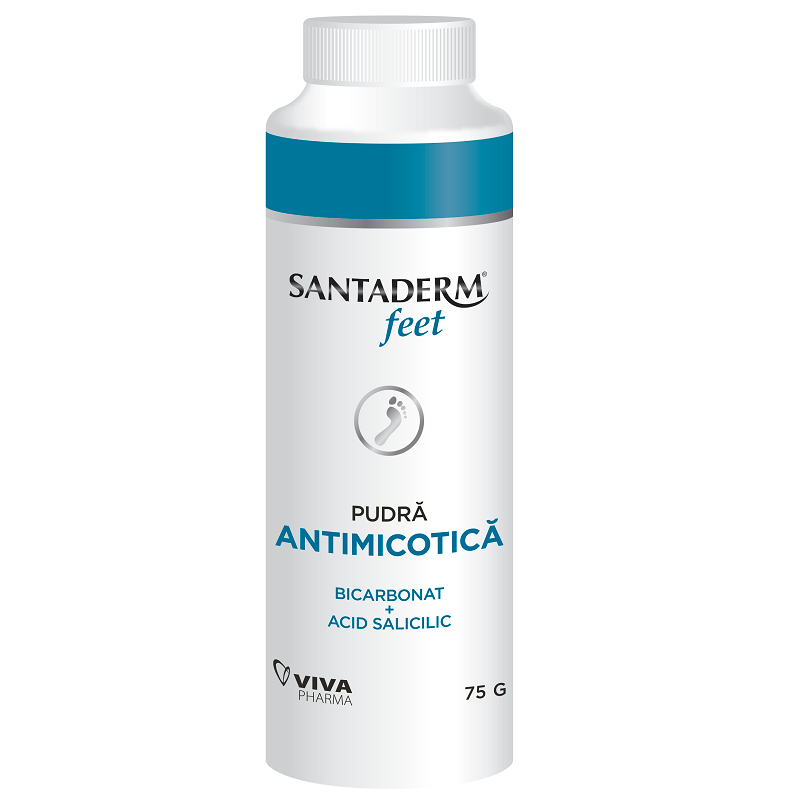 Viva Pharma Santaderm Bicarbonate & Salicylic Foot Powder, 75 g