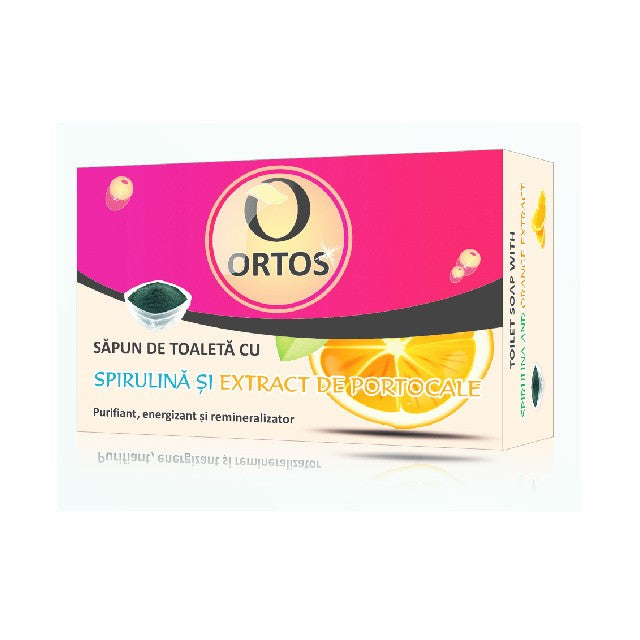 Ortos Spirulina & Orange Cleansing Bar, 100 g